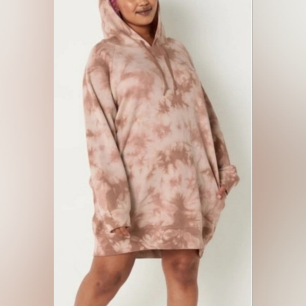 Victoria Secret Pink Tie-Dye Dress Hoodie